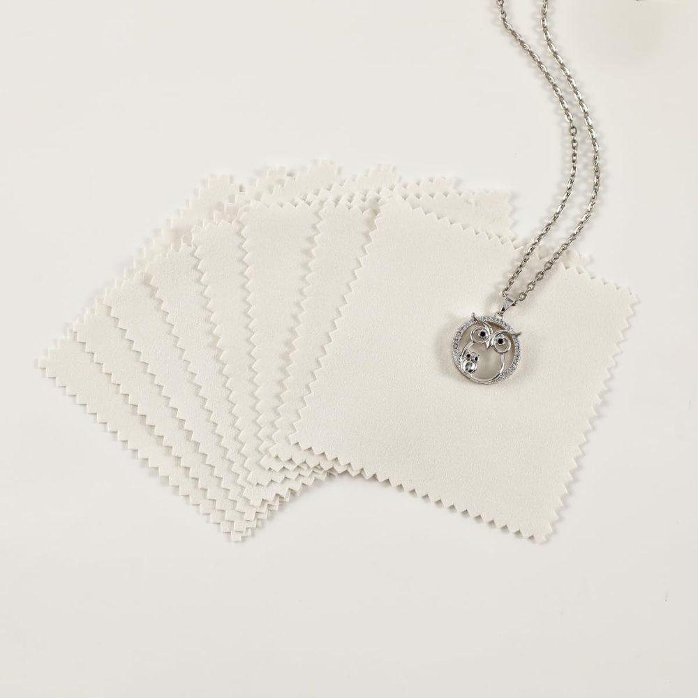 PUPPYSEW 50PCS Jewelry Cleaning Cloth Sterling（擦银布） - Image 7