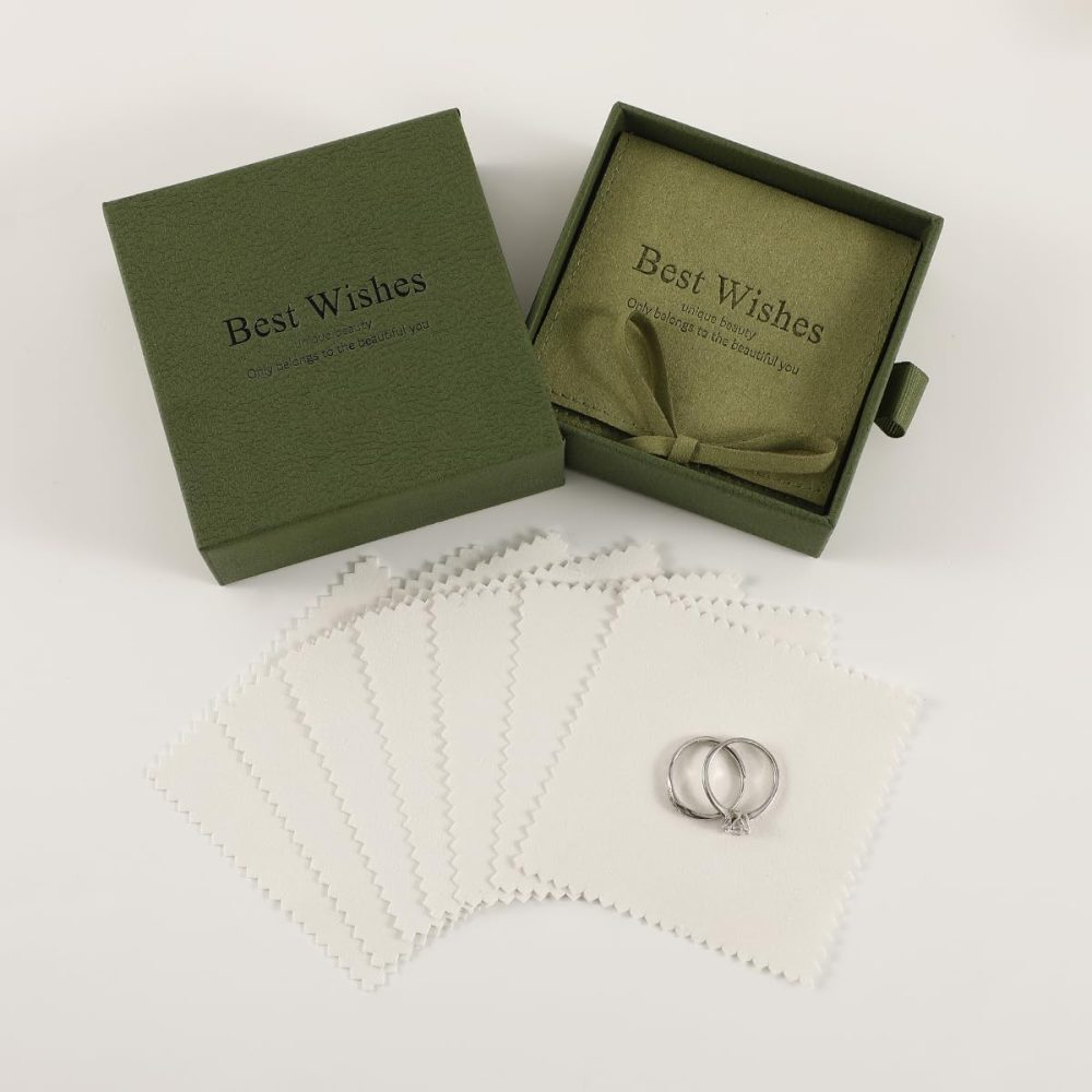 PUPPYSEW 50PCS Jewelry Cleaning Cloth Sterling（擦银布） - Image 9