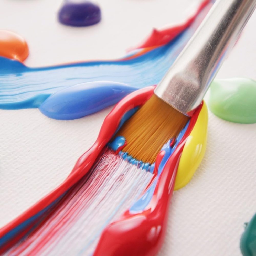 Complete Acrylic Paint Set – 12х Rich Pigment Colors & 6x Art Brushes - Includes 3 Paint Canvases, Palette Knife & Sponge - Perfect for Canvas, Clay, Ceramic - Non-Toxic, Great for Kids & Adults - Image 7