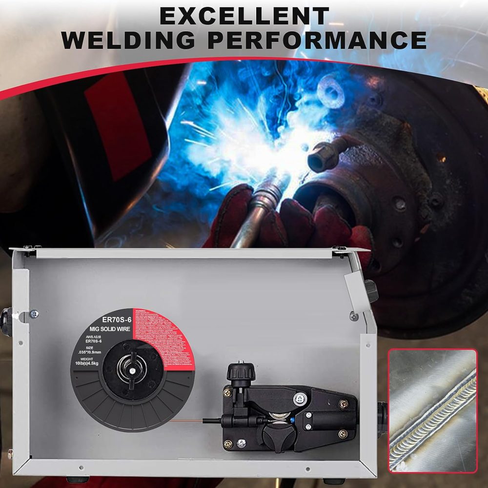ER70S-6 .035-Inch on 10-Pound Spool Carbon Steel Mig Solid Strong ABS Plastic Spool Welding Wire For All Position Gas Welding (0.035-Inch10 LB) - Image 4