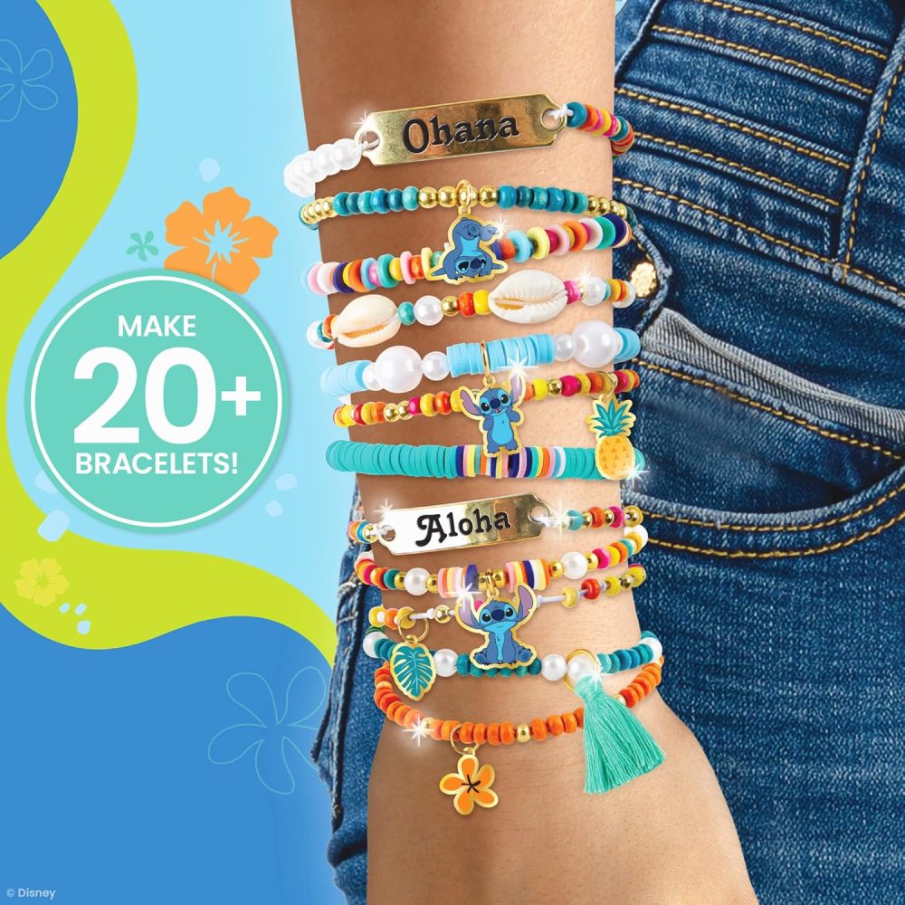 Fashion Angels Disney Stitch DIY Bracelet Making Kit, Includes 1,000+ Shell Beads, Tassels, & More, Lilo & Stitch Collectable Jewelry for Kids, Teen Girls & Boys - Image 3