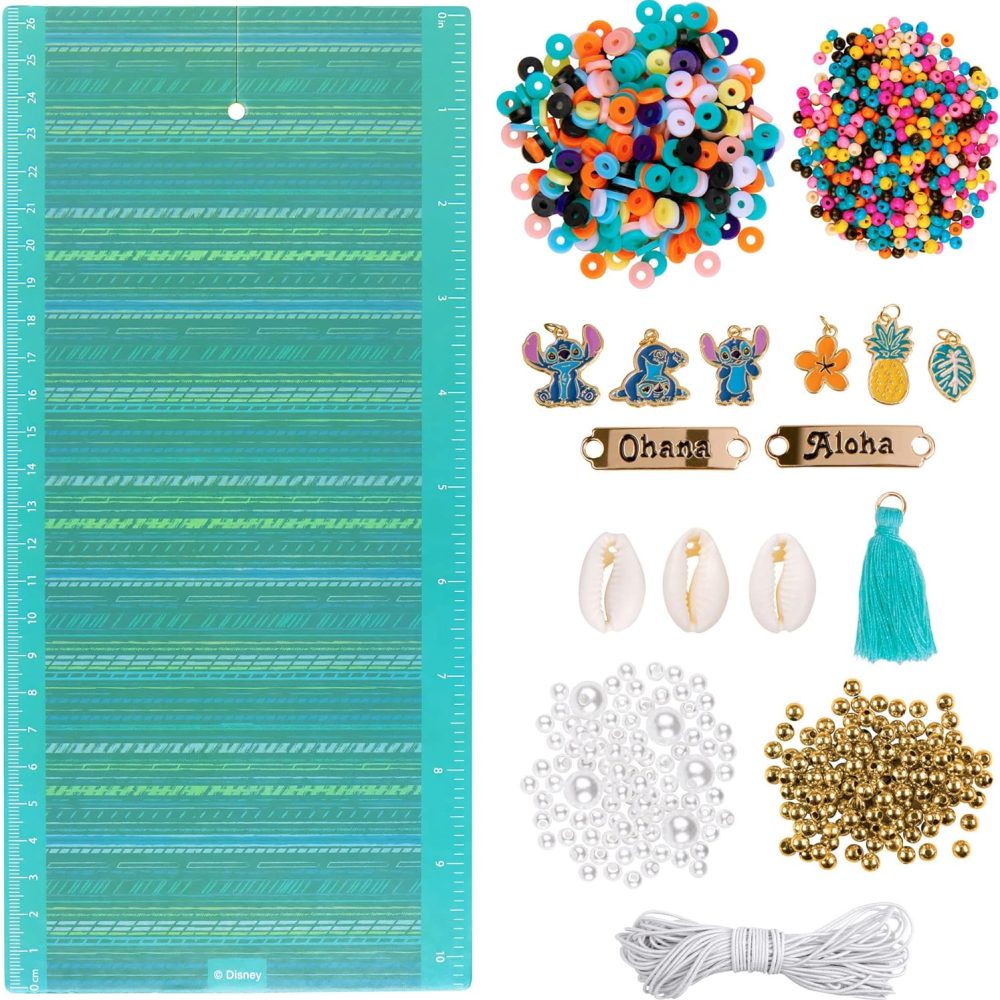 Fashion Angels Disney Stitch DIY Bracelet Making Kit, Includes 1,000+ Shell Beads, Tassels, & More, Lilo & Stitch Collectable Jewelry for Kids, Teen Girls & Boys - Image 4