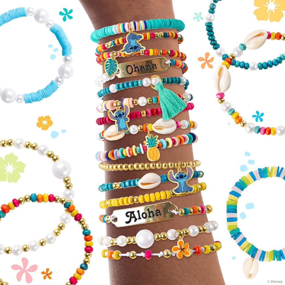 Fashion Angels Disney Stitch DIY Bracelet Making Kit, Includes 1,000+ Shell Beads, Tassels, & More, Lilo & Stitch Collectable Jewelry for Kids, Teen Girls & Boys - Image 6
