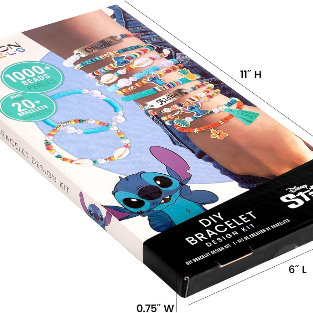 Fashion Angels Disney Stitch DIY Bracelet Making Kit, Includes 1,000+ Shell Beads, Tassels, & More, Lilo & Stitch Collectable Jewelry for Kids, Teen Girls & Boys - Image 7