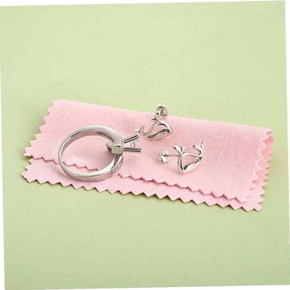 Generic Jewelry Cleaning Cloth 10Pcs Sterling Cloth Platinum Polishing Cloth Suitable for Platinum Gold Jewelry Cleaning Tools Creative - Image 3