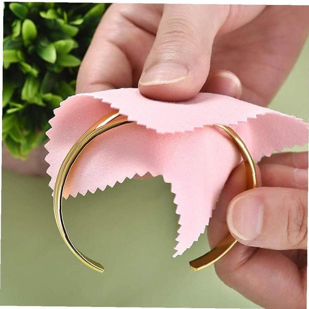 Generic Jewelry Cleaning Cloth 10Pcs Sterling Cloth Platinum Polishing Cloth Suitable for Platinum Gold Jewelry Cleaning Tools Creative - Image 4