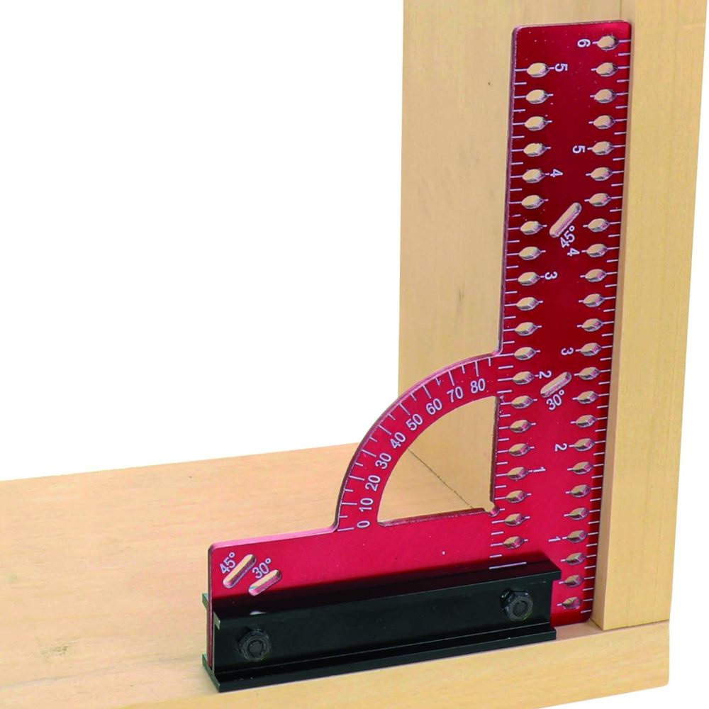 Milescraft 8409 MC-Square150 Imperial Framing Square – 6” x 4” Aluminum Carpenter Square for Woodworking with Removeable Fence - Image 3