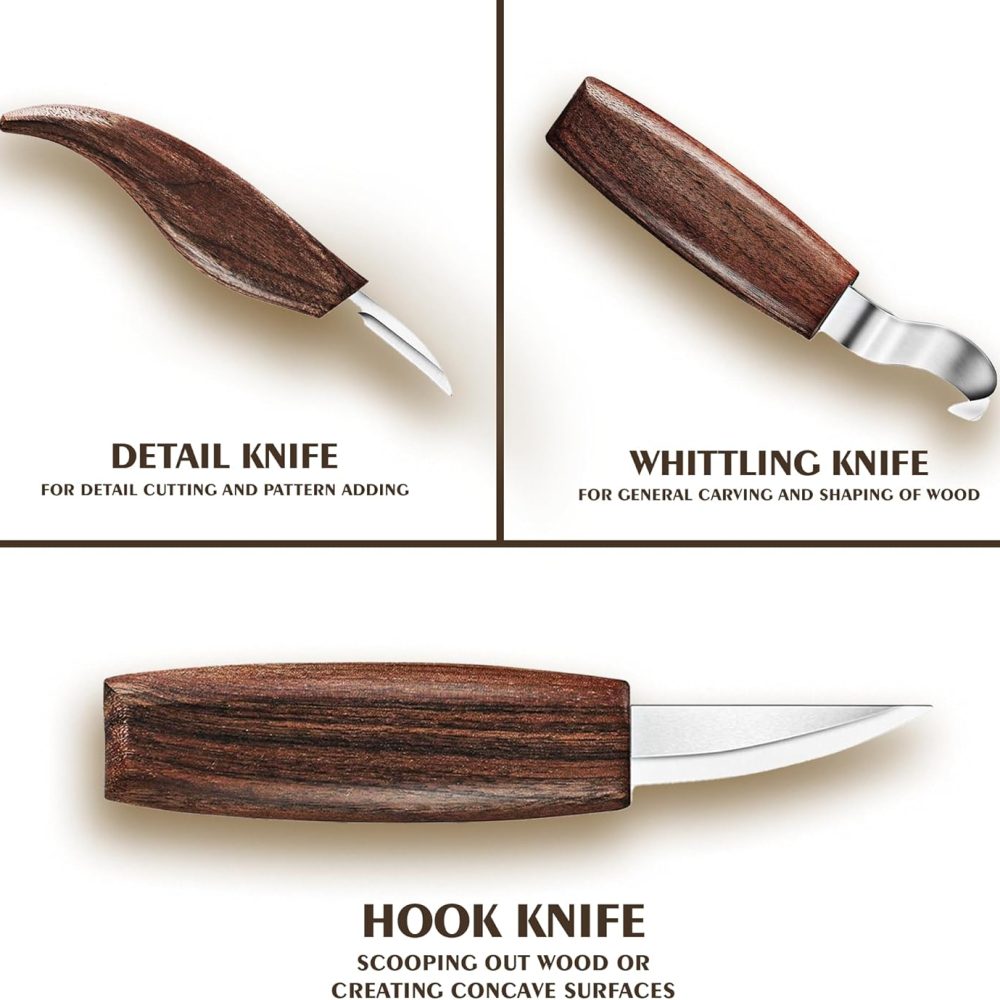 Wood Carving Kit with Video Tutorials & Paints - Complete Wood Carving Tools and Whittling Kit, Perfect Hobby Kit for Adults, Includes Whittling Knife and Wood Carving Set for Beginners & Pros - Image 6
